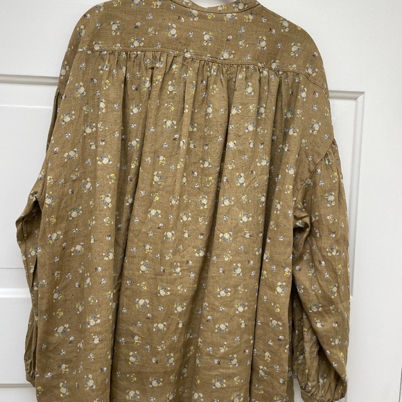 Ichi Antiquities Linen Blouse, NWOT, OS - Picture 3 of 7